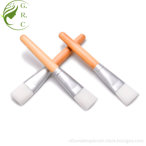Best Fan Mud Wooden Face Mask Brush